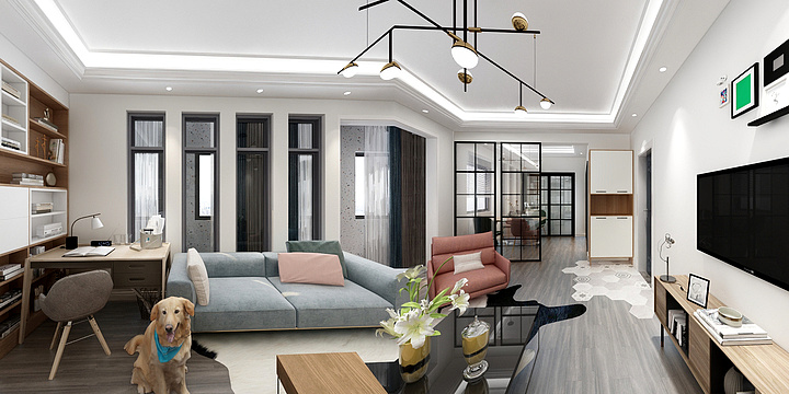 室内设计nztD-瑞和园89.50㎡B户型3室2厅1卫-装修设计方案