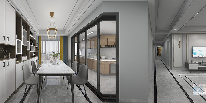 刘秀华-中央首府三期四房户型-装修设计方案