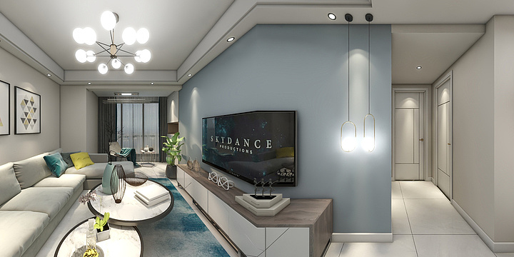 品艺装饰全案设计-华盛国际1-1-905-装修设计方案