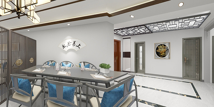 月落孤辰-新港·尚林苑-G户型-装修设计方案