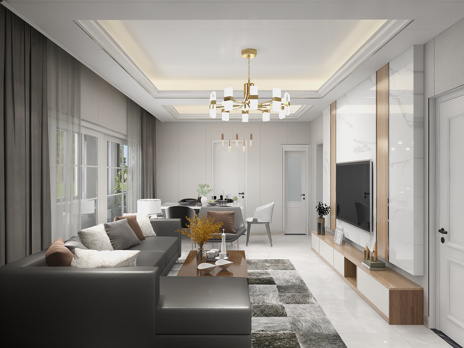 吴学进-瑞和园89.50㎡B户型3室2厅1卫-装修设计方案