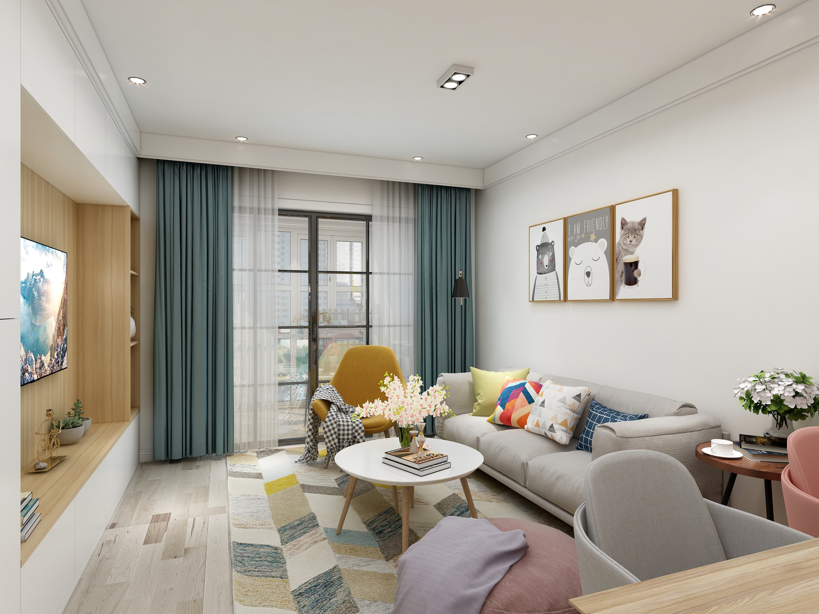 蓝色0空间-可可里公园83.00㎡A2’-装修设计方案