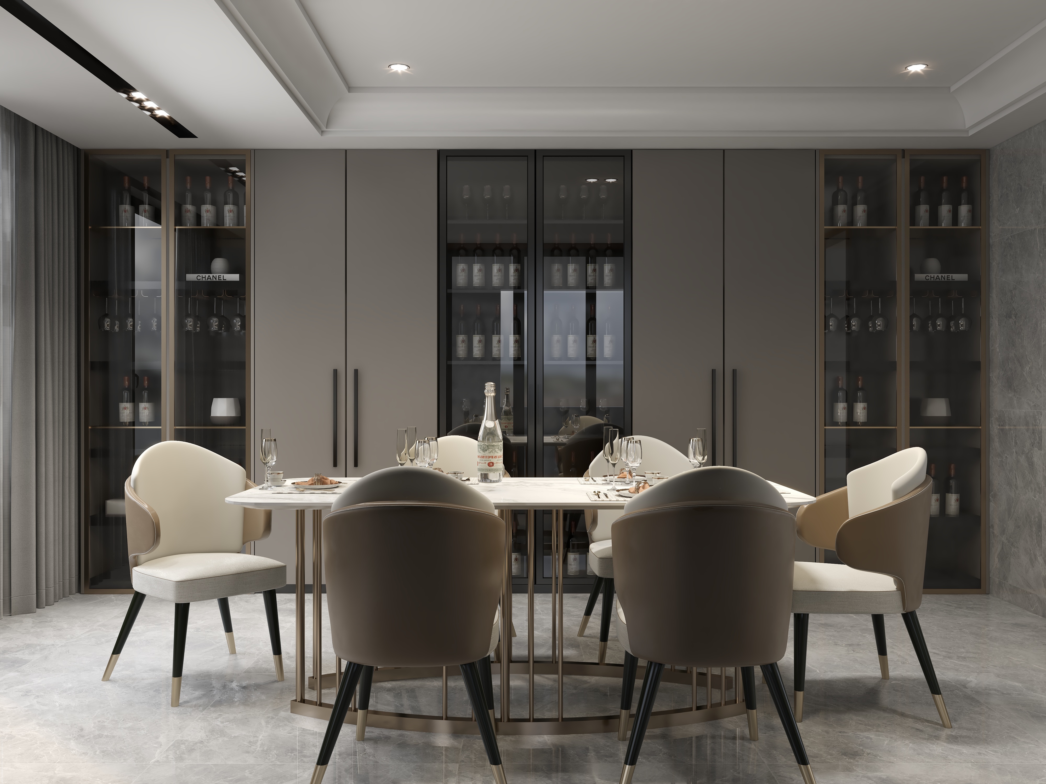 陈辉-现代别墅四层装修效果图