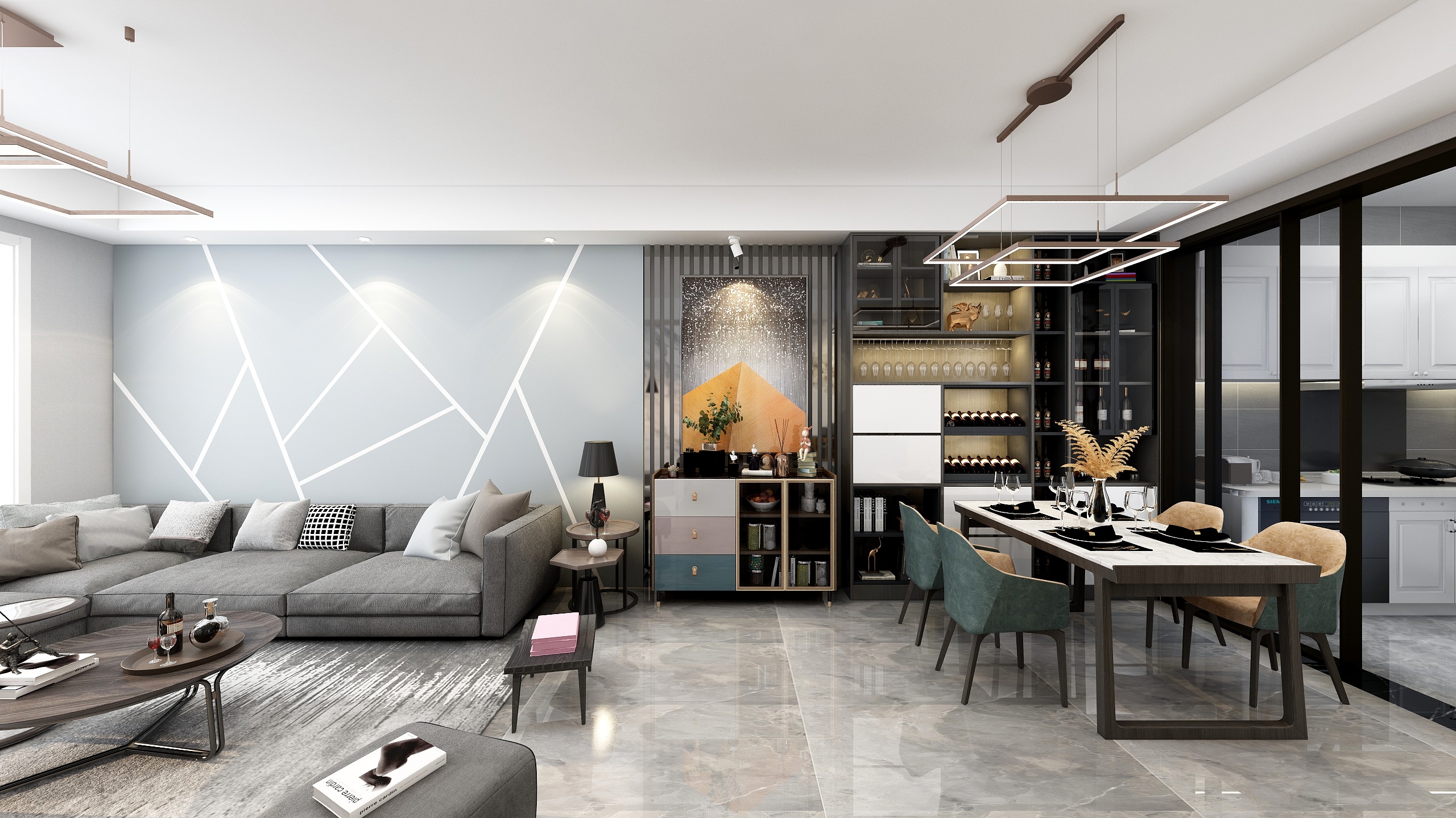 雅庭装饰胖胖坤-滨江一号6#现代简约-装修设计方案