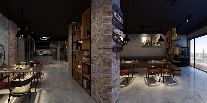 雷林飞.-《工装》烧烤店-装修设计方案