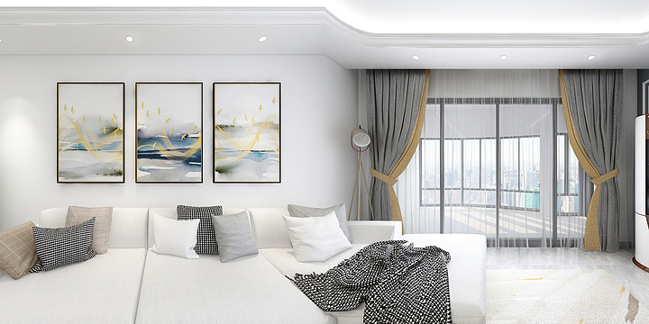 巧泽装饰设计-绿茵豪庭1-4-802-装修设计方案