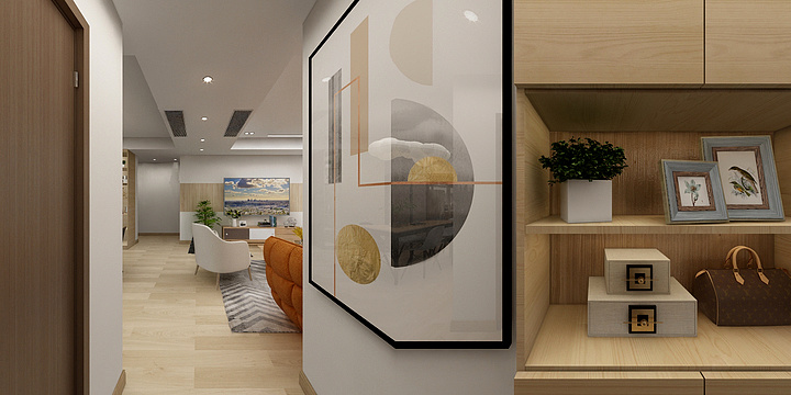 天伦装饰设计师-金科博翠湾日式样板间-装修设计方案