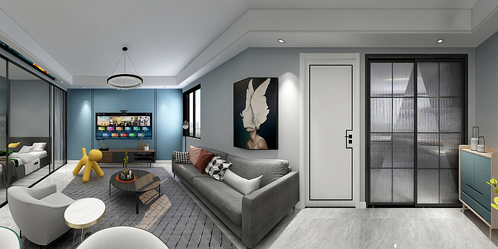 设计师李龙-金艺文园效果图最终-装修设计方案
