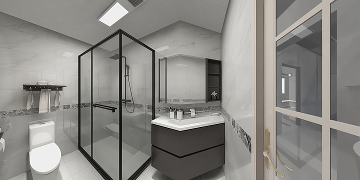 鸿信装饰美尼美快装定制-大润发东边独家院三楼方案-客餐厅地面设计-装修设计方案