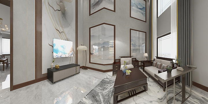 鹿见森-梅总私房欧式效果图-装修设计方案