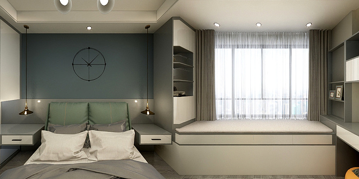 侯贝-留香园24-1503主卧-装修设计方案