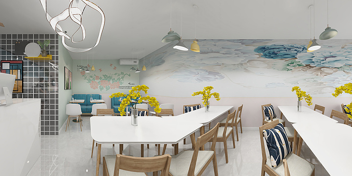 Buffa-奶茶店-装修设计方案