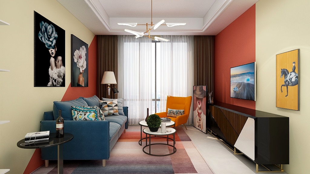 有梦v为马-70方案例-装修设计方案
