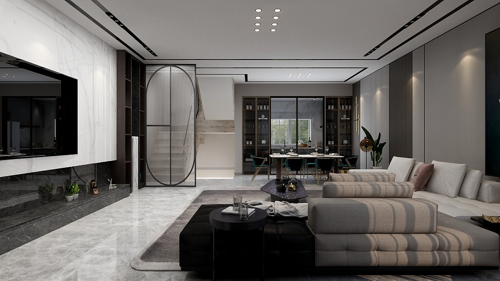 BAILUU-华豫溪谷现代极简轻奢风-装修设计方案