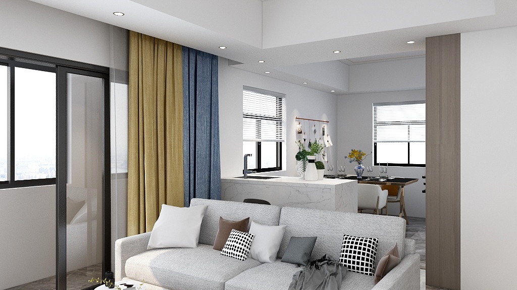 胡椒仔-瑞和园89.50㎡B户型3室2厅1卫-装修设计方案