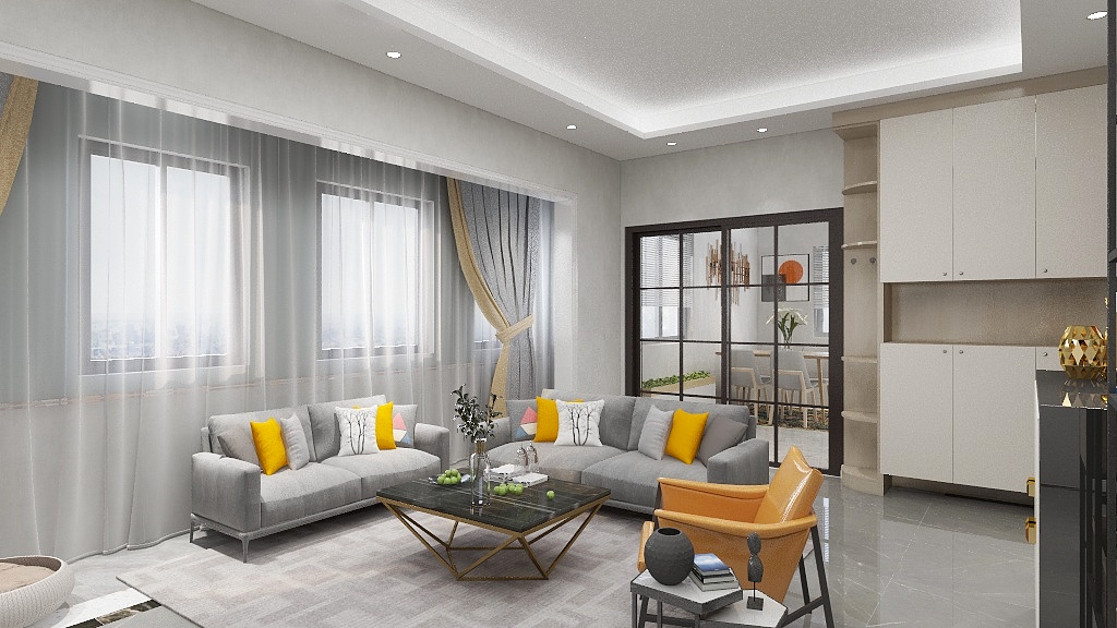 达州定制设计-瑞和园89.50㎡B户型3室2厅1卫-装修设计方案