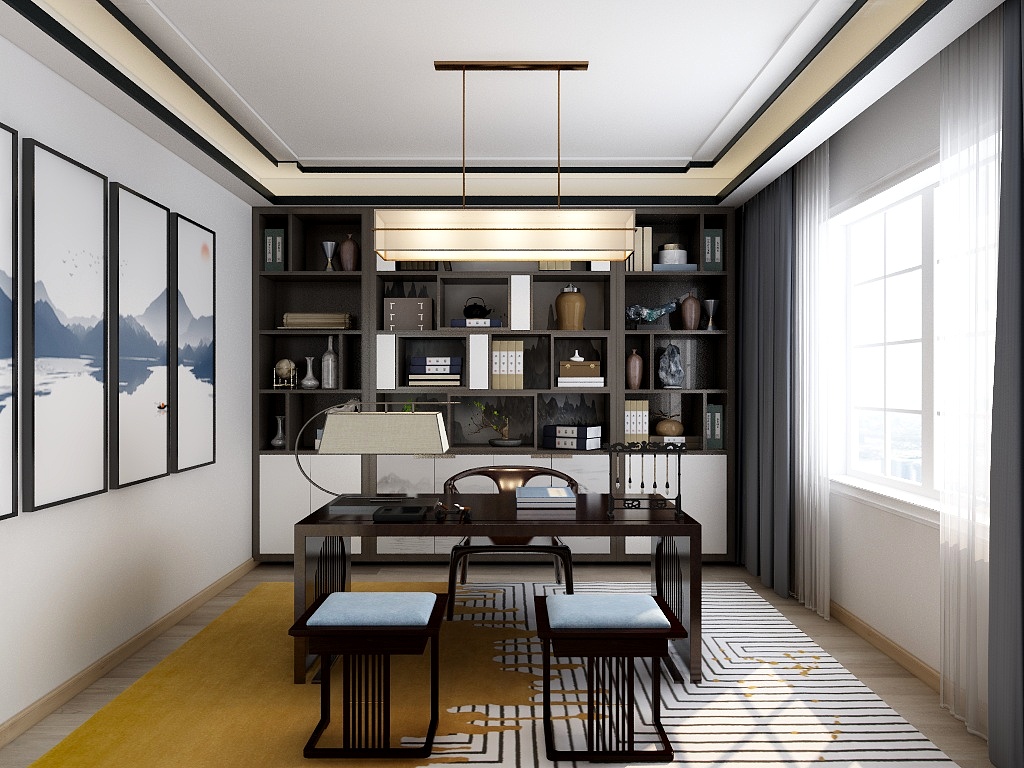 178****4114zdKL-中式书房-装修设计方案