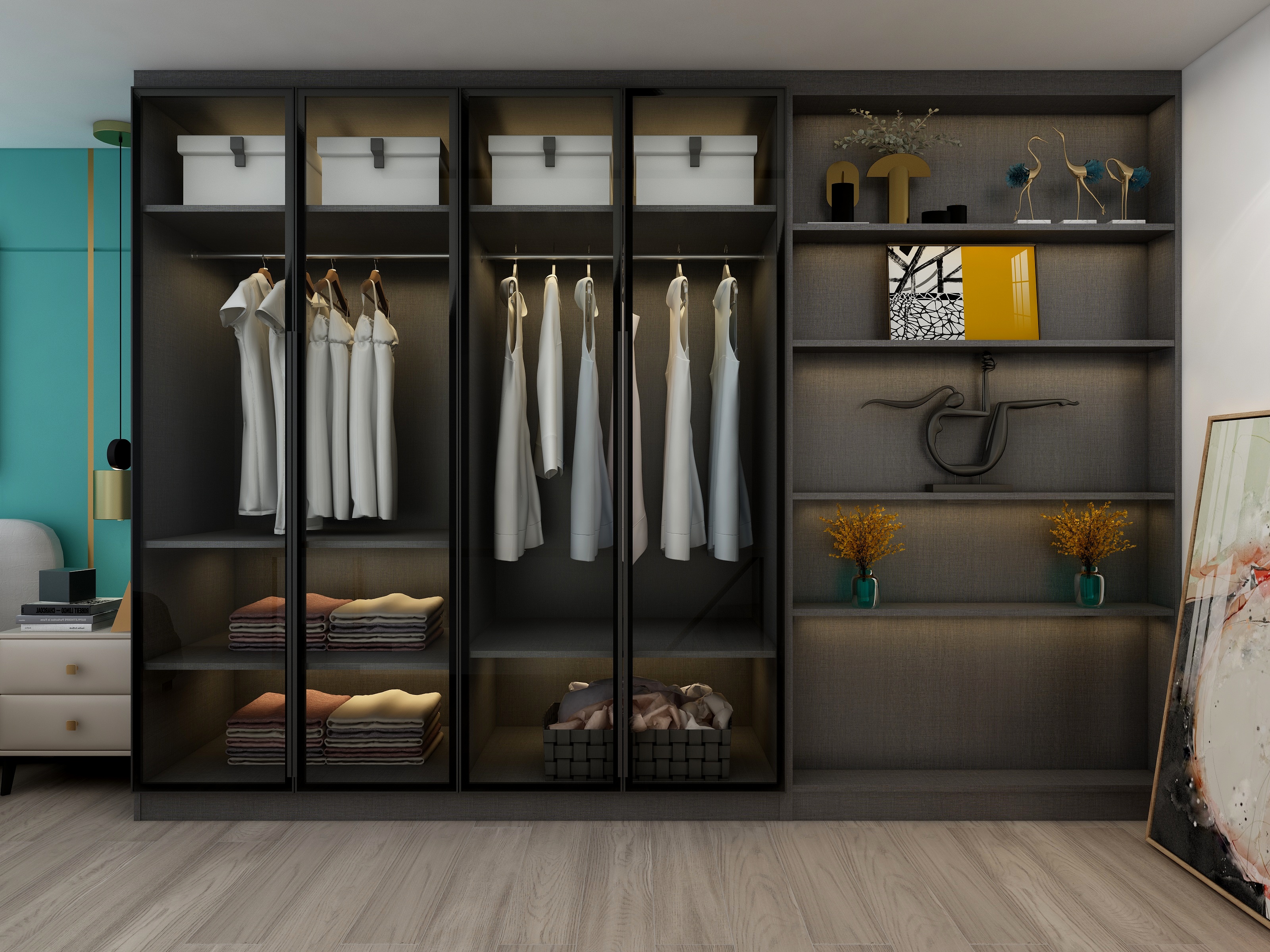 三方衣柜-空港国际-装修设计方案
