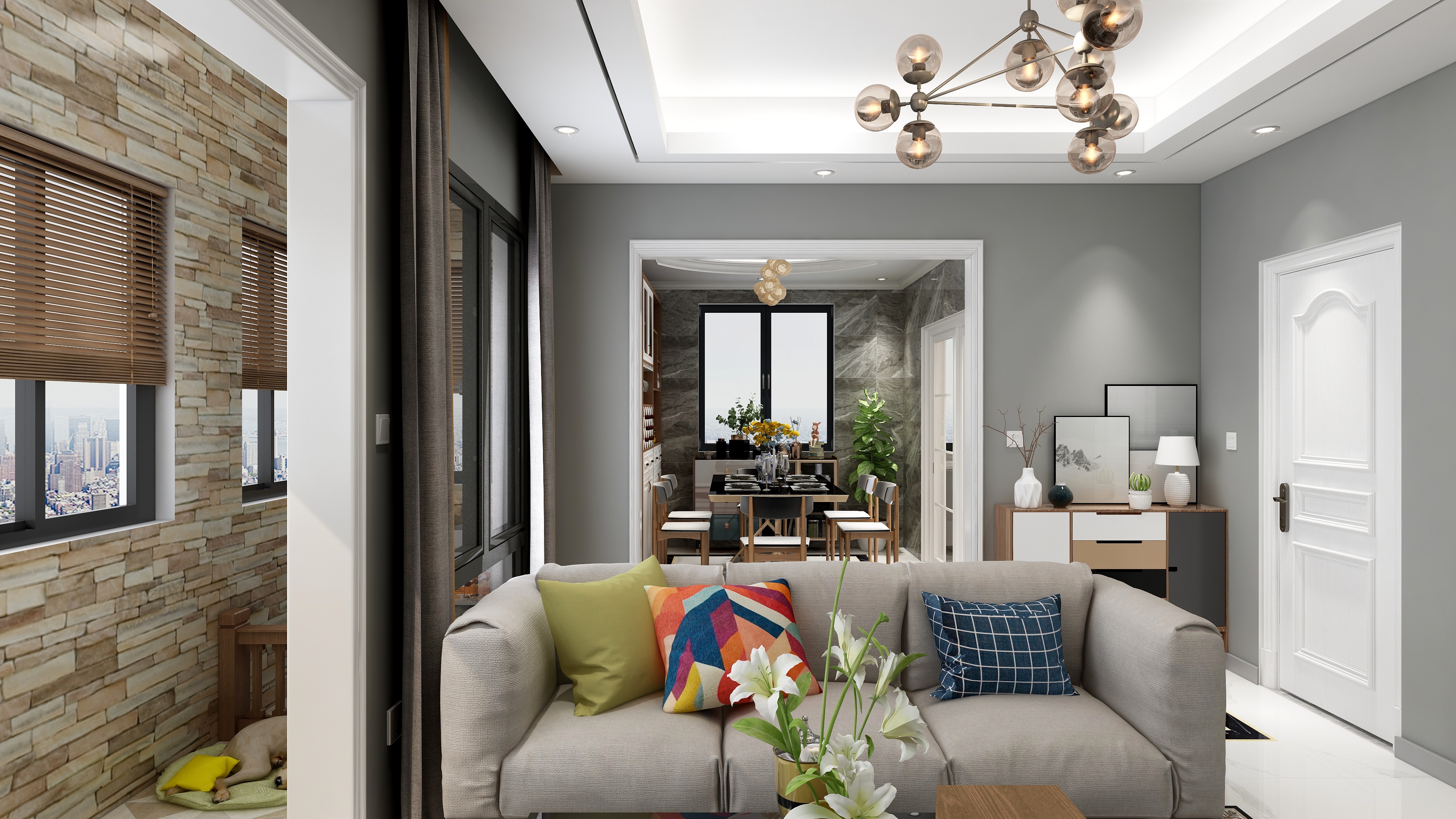 双乐设计工作室-瑞和园89.50㎡B户型-装修设计方案