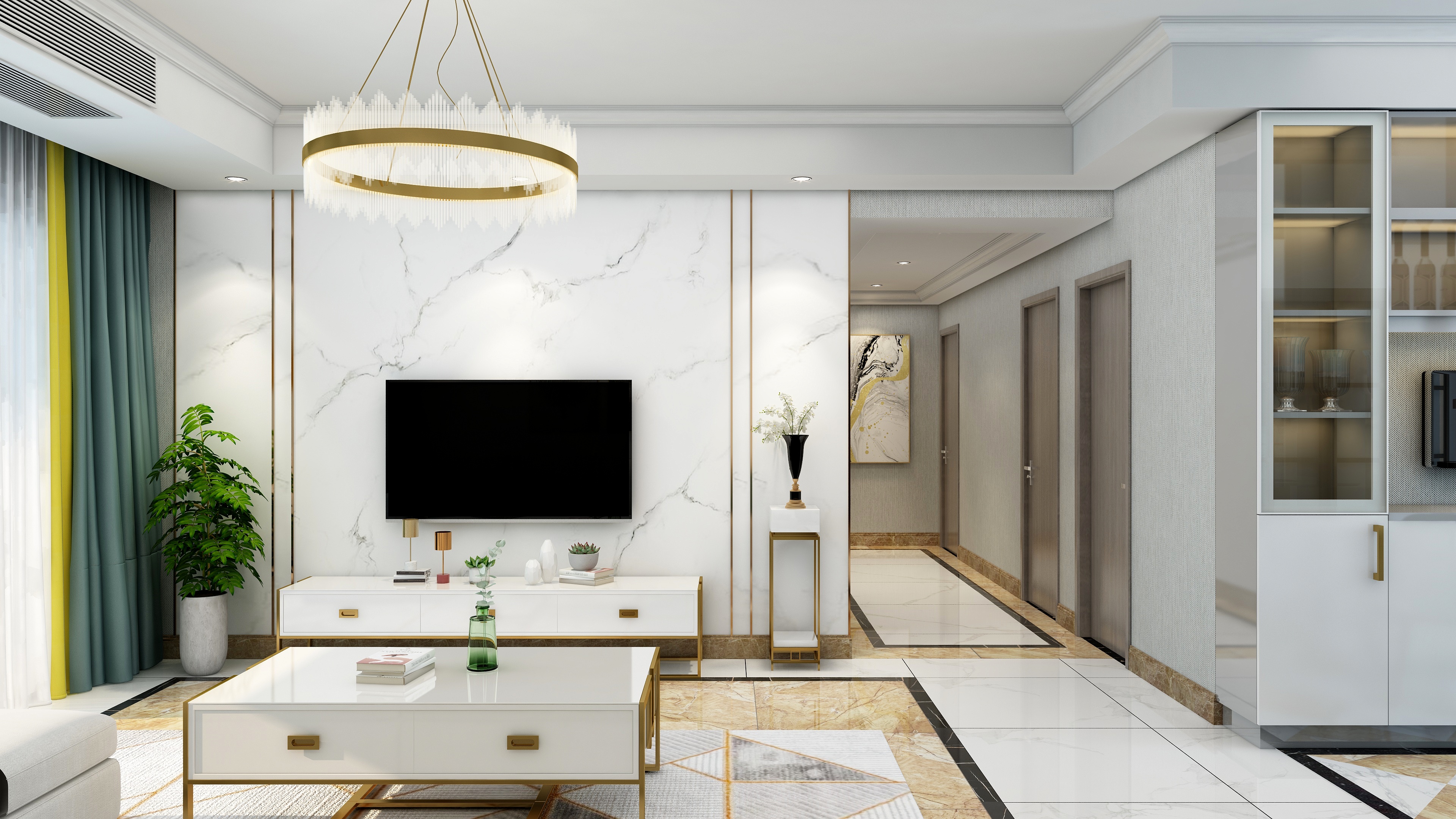 言設-碧桂园丨129平丨轻奢风-2.0-装修设计方案