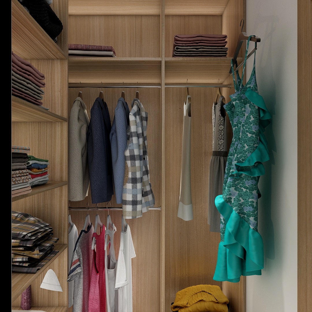 北风设计-80方混搭风三居装修效果图