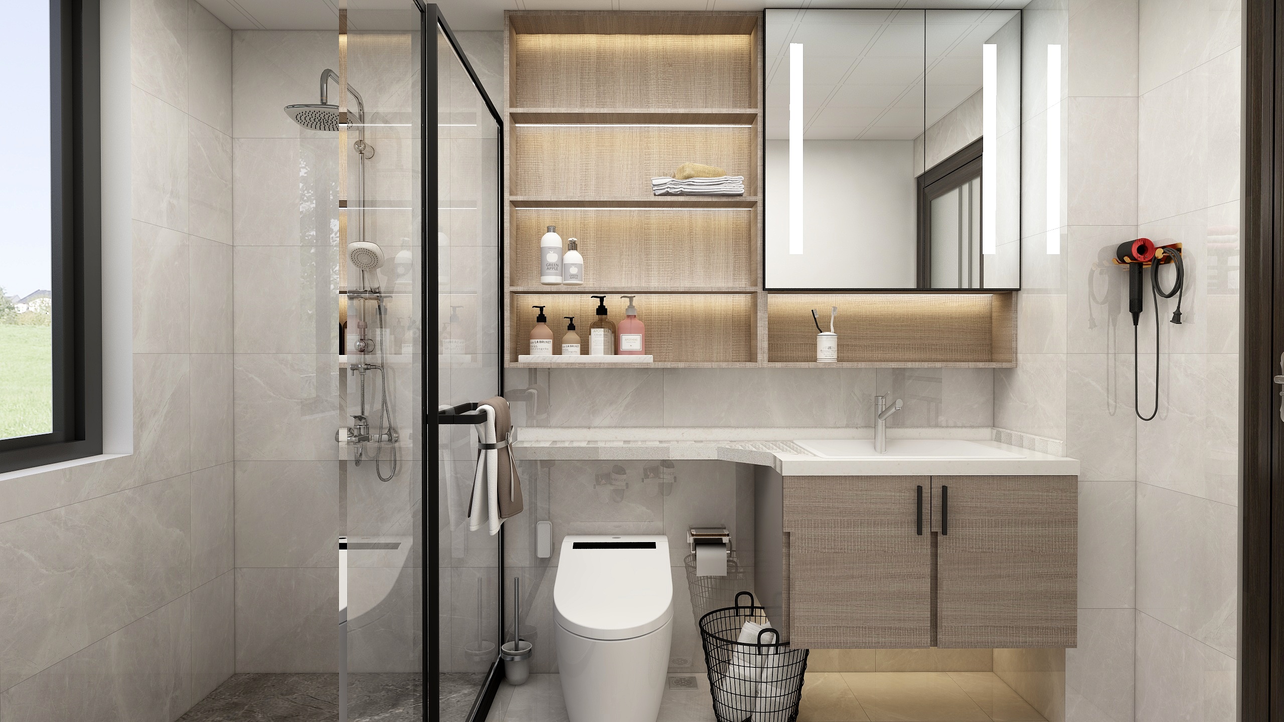 淘宝搜友诺设计-158方新中式六居装修效果图