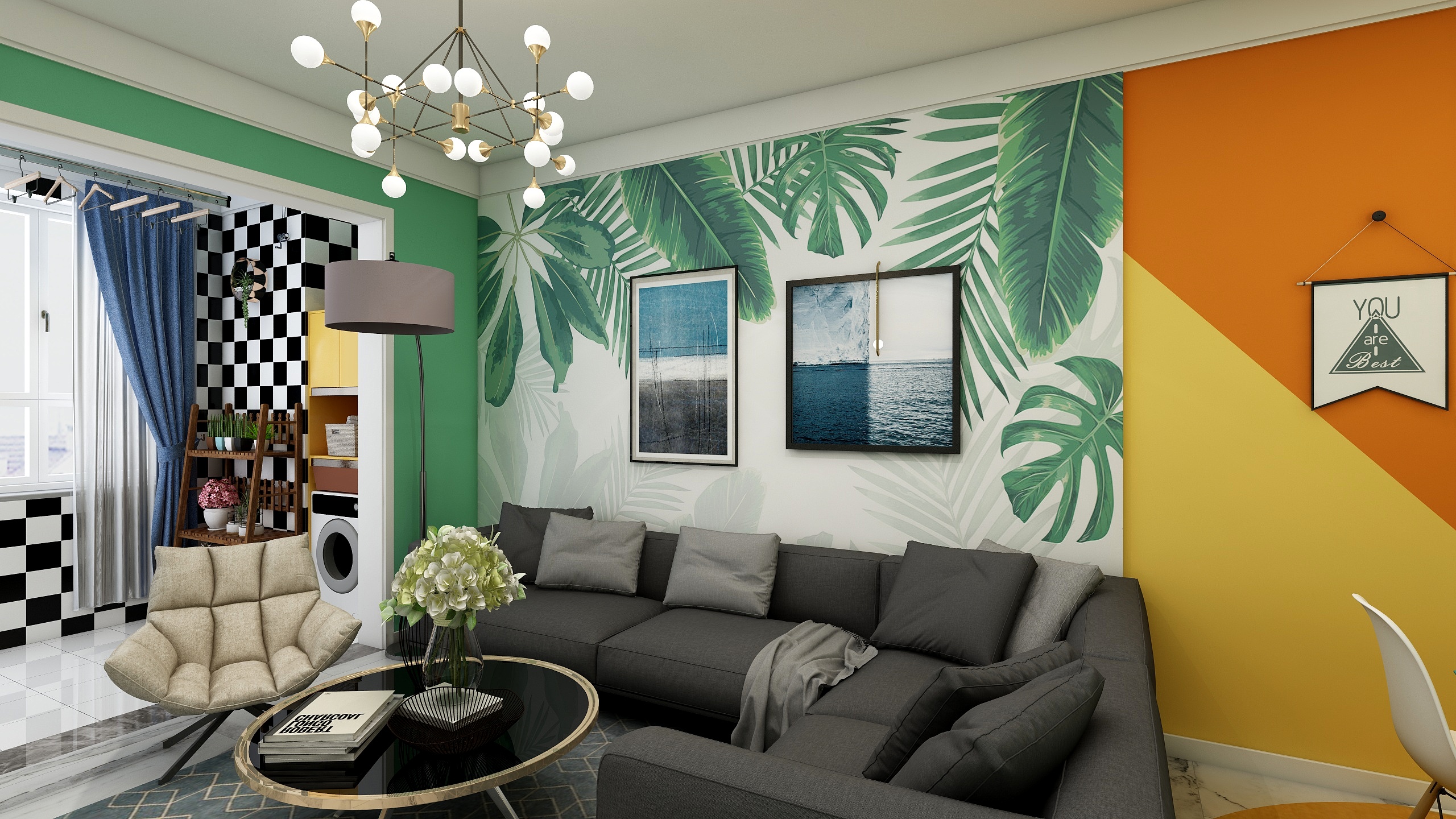 JexZ-你好，色彩！海德公园现代风格-装修设计方案