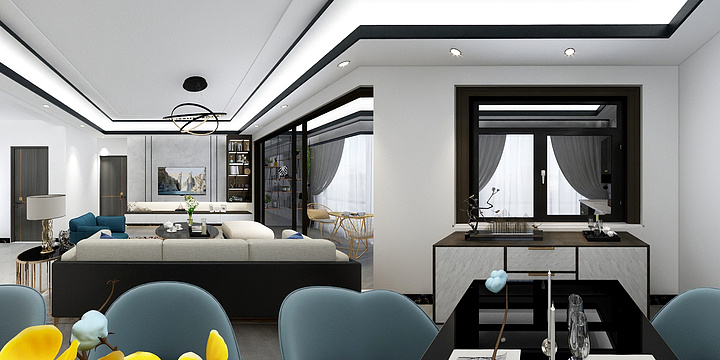 3DmodEjv-江山国际何女士cad-装修设计方案