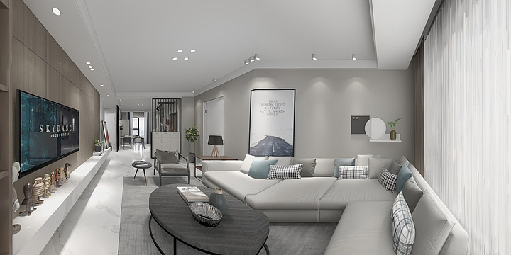 易山阁装饰鄢工-大学公馆吴总-装修设计方案