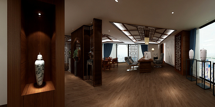 58-体DFFz-万金大厦24层办公室装修项目-装修设计方案