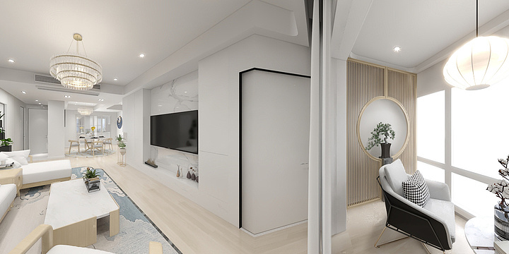 DesignerDong-恒辉广场5#204室-装修设计方案