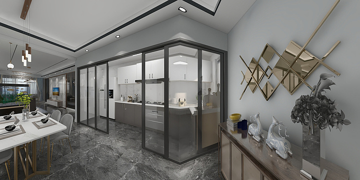 清風画雨-万达公园one-装修设计方案