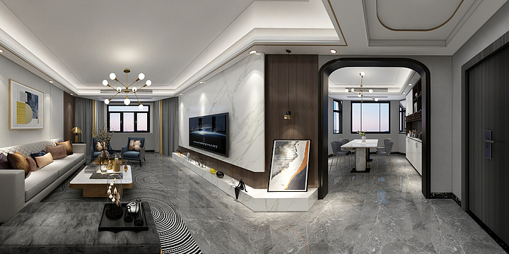 53-体Ysux-江南水郡-143-轻奢风格-装修设计方案