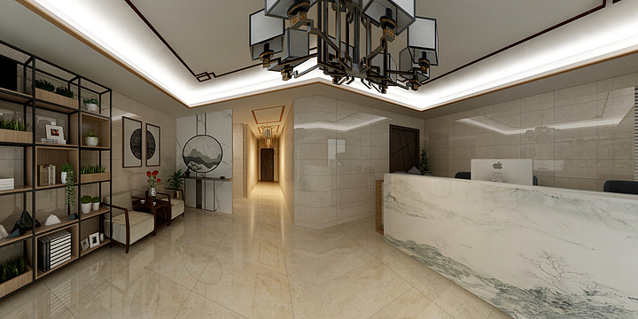 与杉设计工作室-酒店效果图-装修设计方案