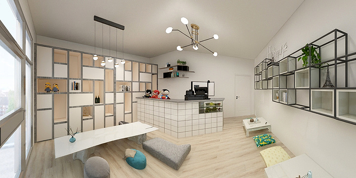 超力科技装饰-门面房-装修设计方案