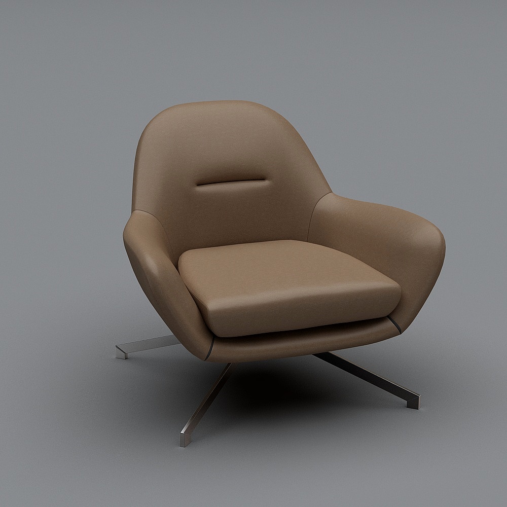 奢都 现代简约风格  LC11 休闲椅3D模型