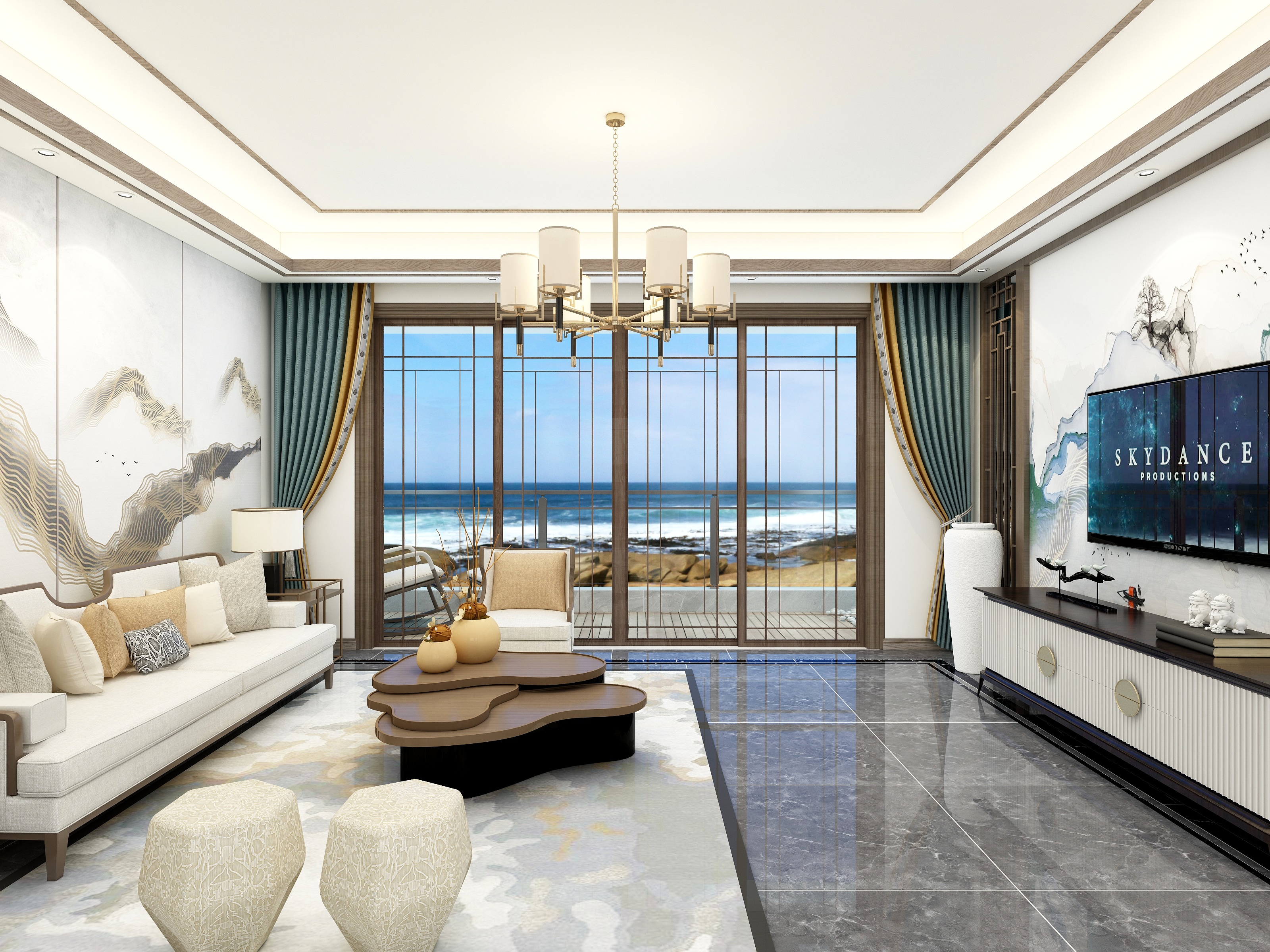 0林圆0-翡翠山湖三期臻萃园18栋1001吴姐雅居新中式效果设计-副本-装修设计方案