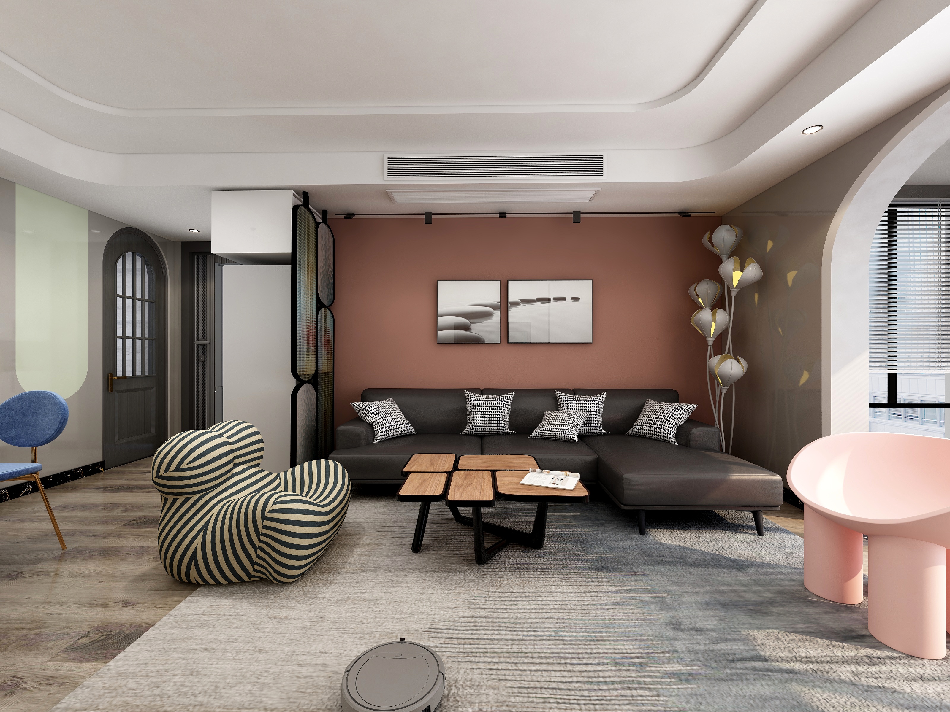 王瑛-质感而温馨的低奢生活装修效果图