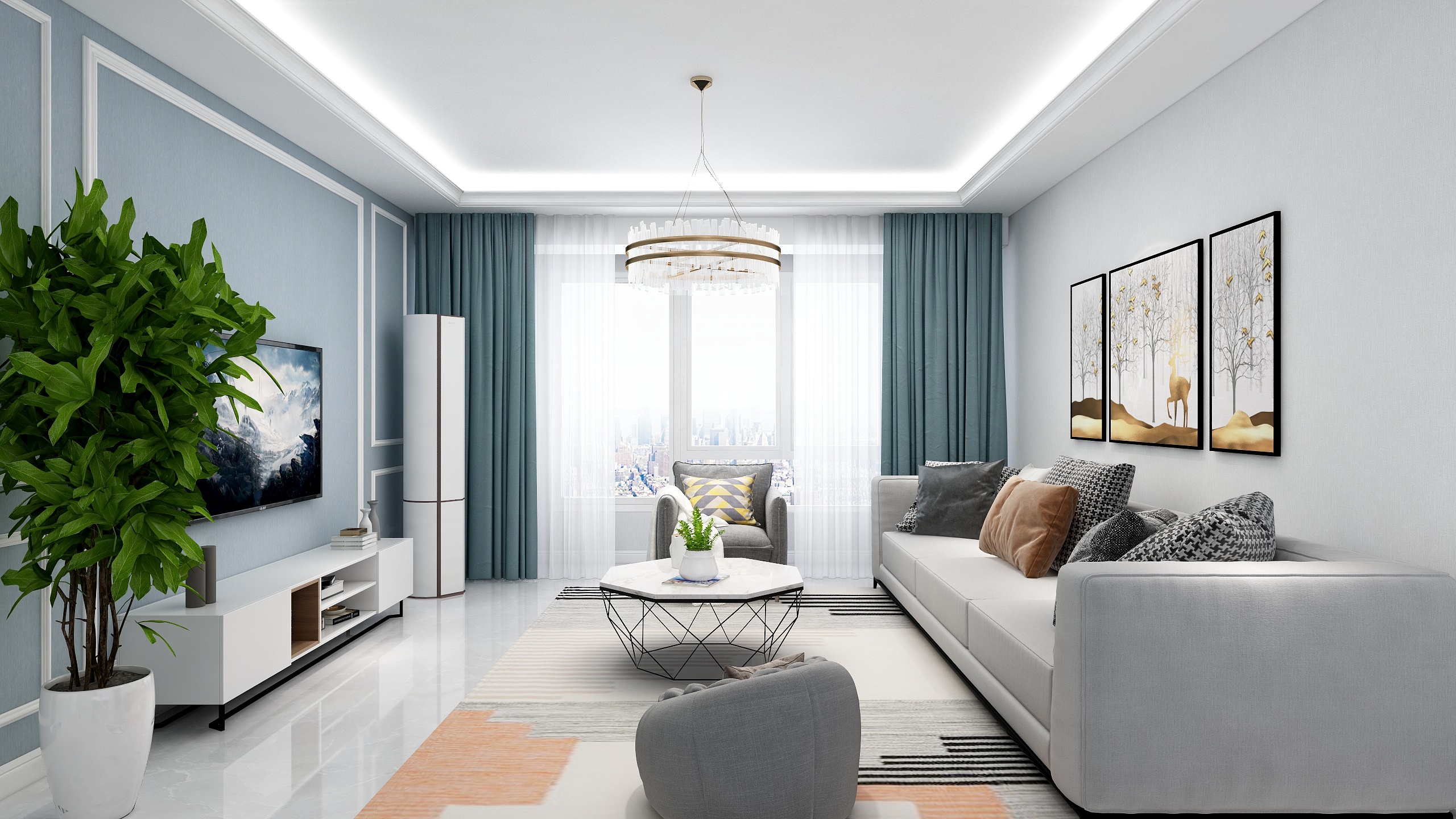 叁次方设计工作室-阿克苏平面图-装修设计方案