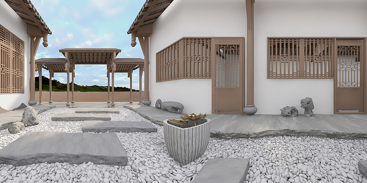 设计师黄冬冬-背景最终，巴山大峡谷民俗-餐厅-装修设计方案