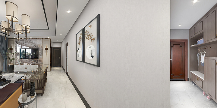 彭兰L-领地澜台府新中式B2-装修设计方案