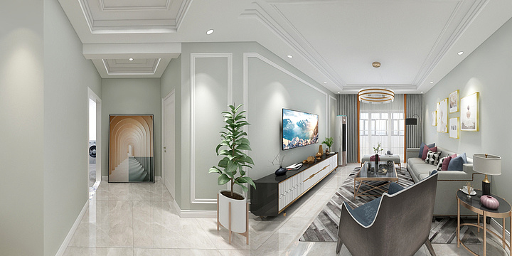 设计师丁露-国瑞生态城雅仕苑现代风格-装修设计方案