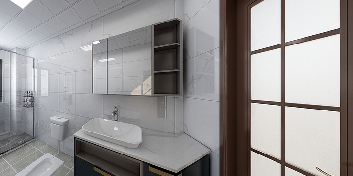 熊正武-绿地17栋801卫生间-装修设计方案