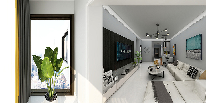 许俊华设计师-上东城-现代风格-装修设计方案