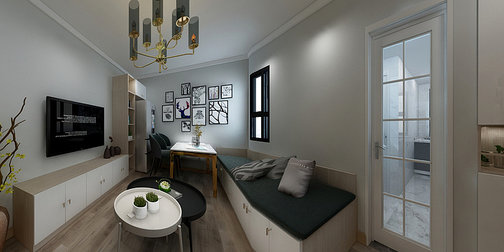 若有所思001-严中路140弄35号102室-装修设计方案