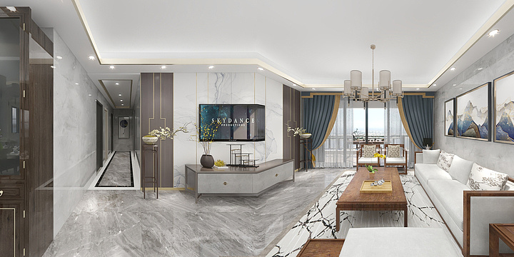 TeWill-禧临门145平方-装修设计方案