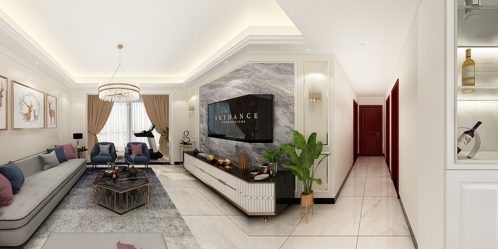 周玲-轻奢-装修设计方案