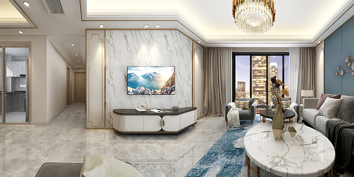 阳光明媚qwq-尚观嘉园刘小姐雅居-装修设计方案