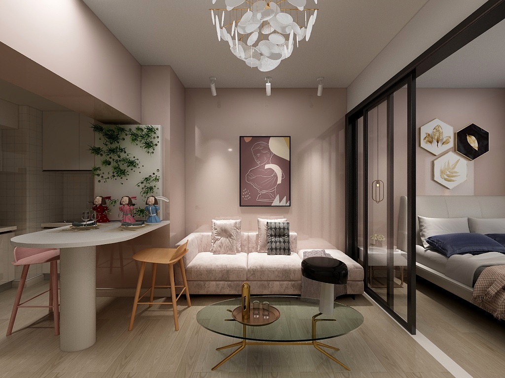 Designer赵妍-益嘉广场56平公寓-装修设计方案