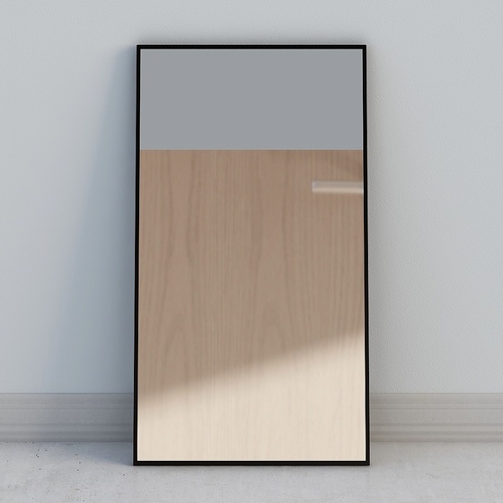 Modern Standing Mirrors,Gray+Black